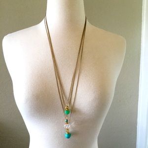 Alexis Bittar vintage triple strand necklace